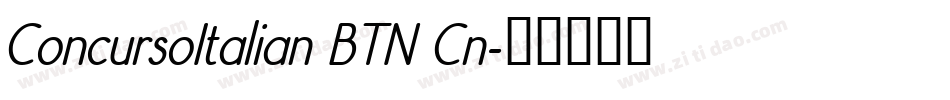 ConcursoItalian BTN Cn字体转换